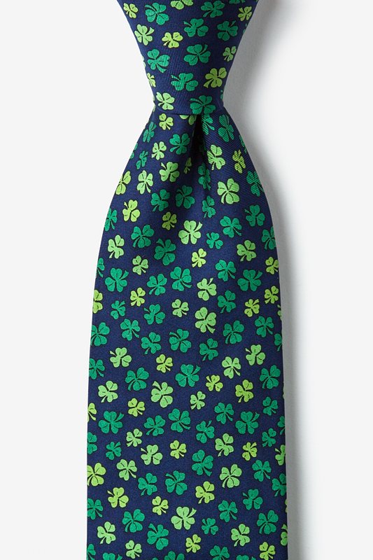 Shamrock Navy Blue Tie