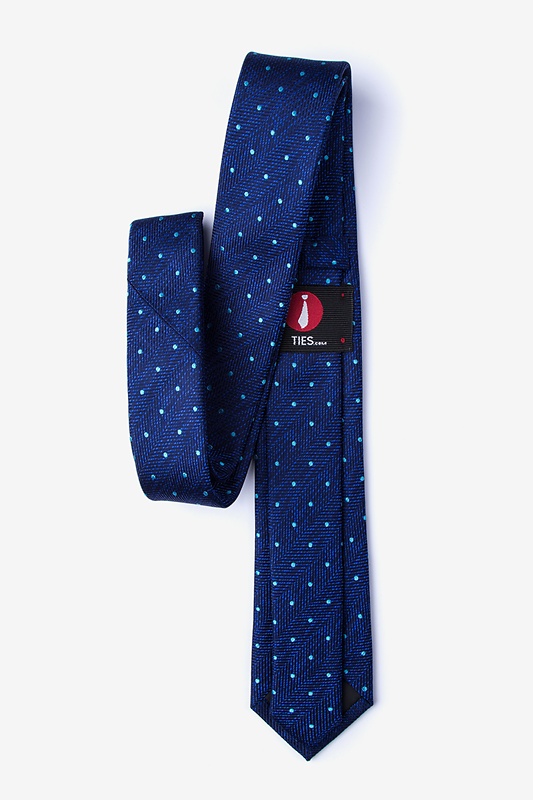 Tully Navy Blue Skinny Tie