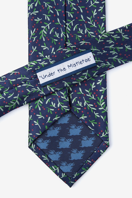 Under the Mistletoe Navy Blue Tie