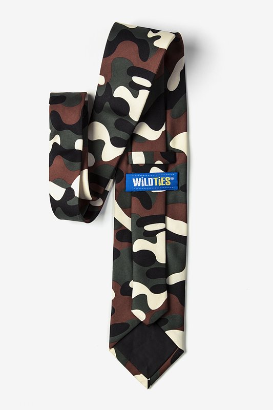 Camouflage Olive Extra Long Tie