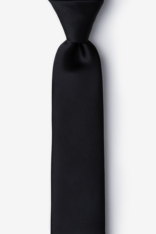 Onyx Skinny Tie