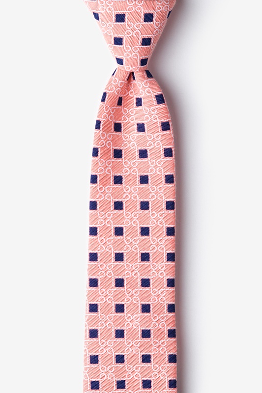 Jamaica Orange Skinny Tie