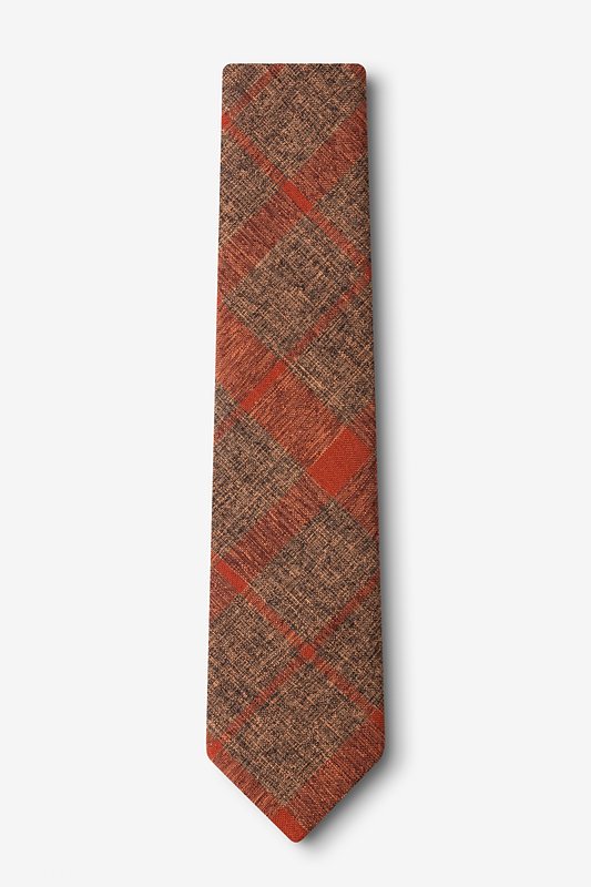 Kirkland Orange Skinny Tie