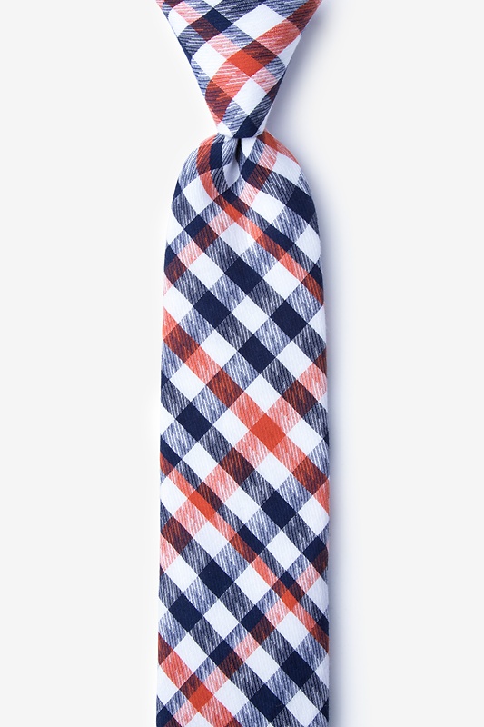 Lance Orange Skinny Tie