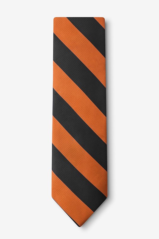 Orange & Black Stripe Tie