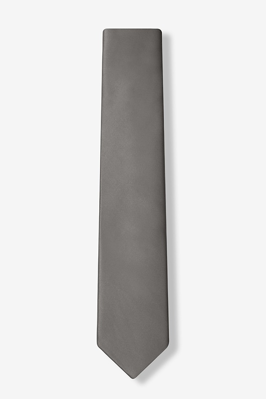 Pewter Skinny Tie