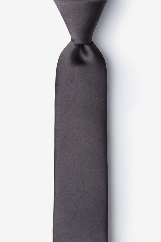 Pewter Skinny Tie