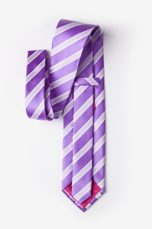 Jefferson Stripe Purple Extra Long Tie