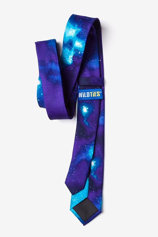 The Cosmos Purple Skinny Tie