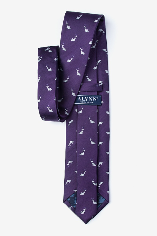 A Porpoise-ful Life Purple Tie