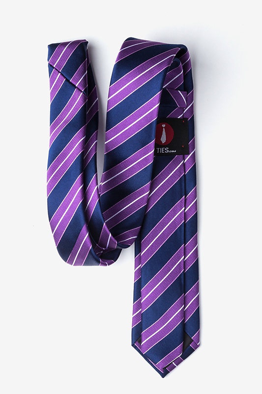 Hainan Purple Skinny Tie