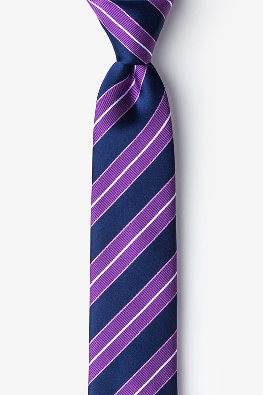 Hainan Purple Skinny Tie