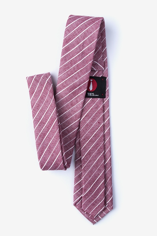 Ash Red Skinny Tie