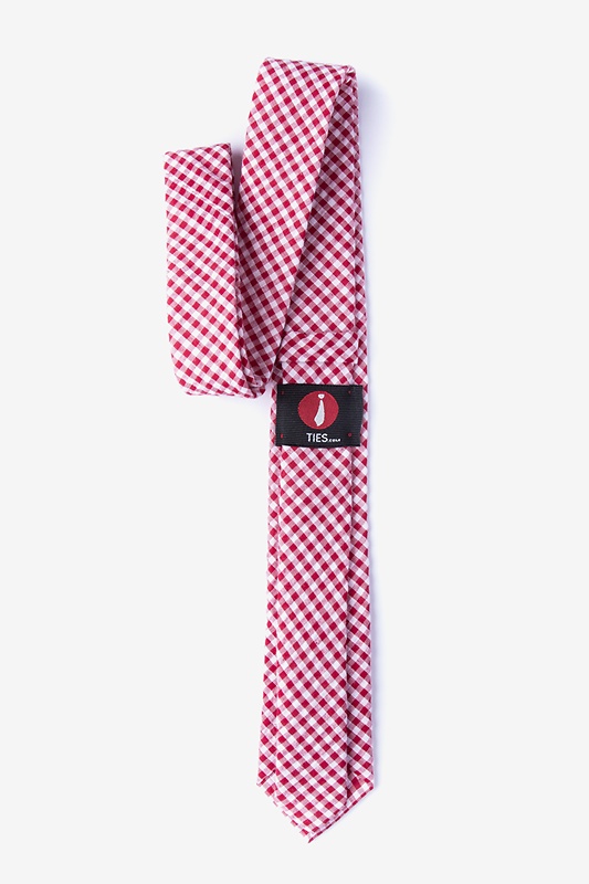 Chardon Red Skinny Tie