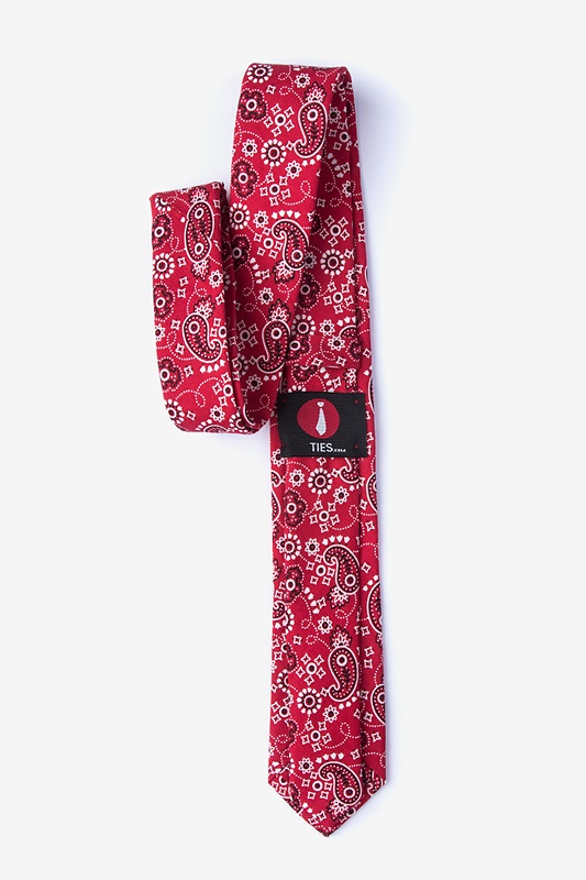 Grove Red Skinny Tie