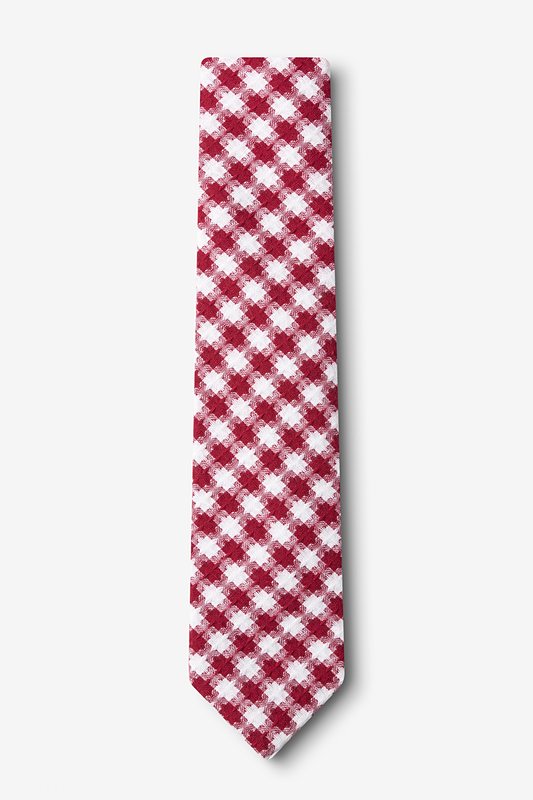 Kingman Red Skinny Tie