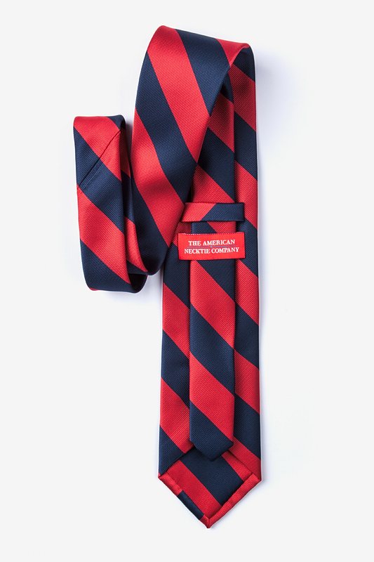 Red & Navy Stripe Tie