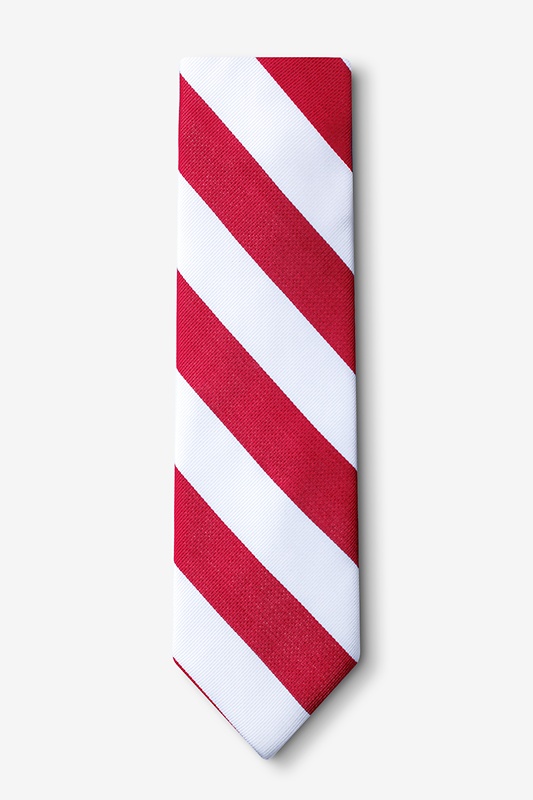 Red & White Stripe Tie