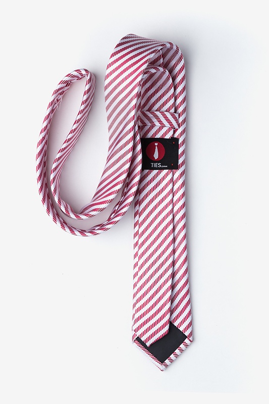 Bear Island Red Skinny Tie