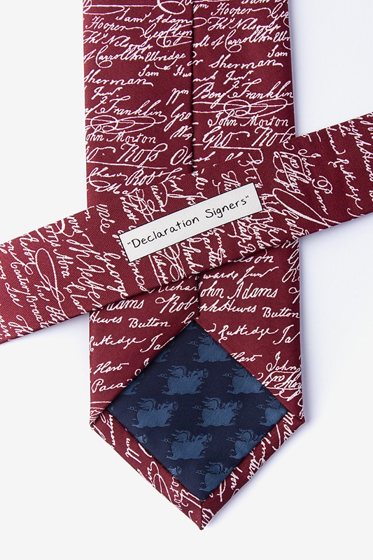 Declaration Signers Red Tie