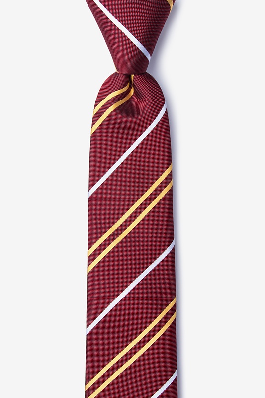 Maigue Red Skinny Tie