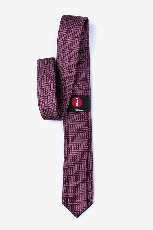 Pearch Red Skinny Tie