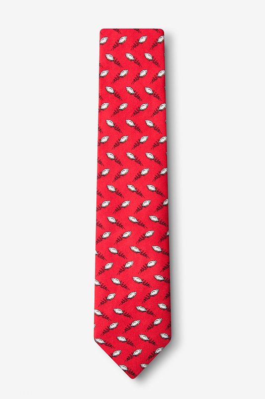 The Perfect Spiral Red Skinny Tie