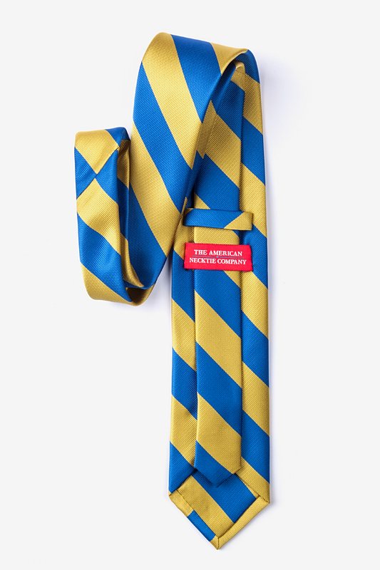 Royal Blue & Gold Stripe Tie