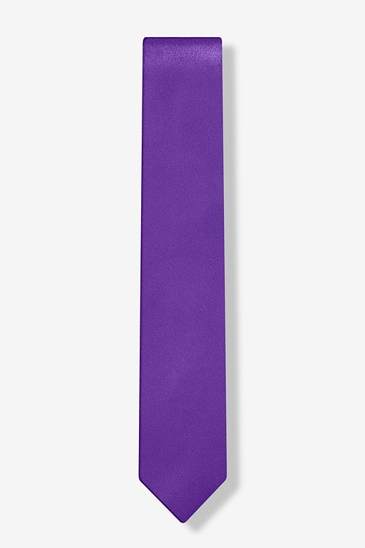 Royal Purple Skinny Tie