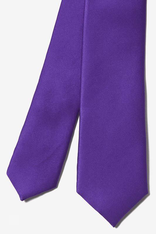 Royal Purple Skinny Tie