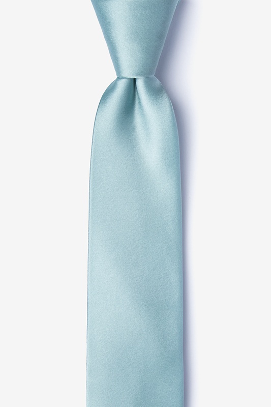 Silver Sage Skinny Tie