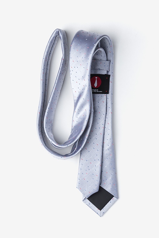 Bohol Silver Skinny Tie