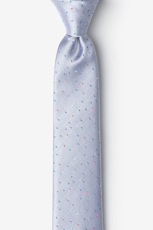 Bohol Silver Skinny Tie