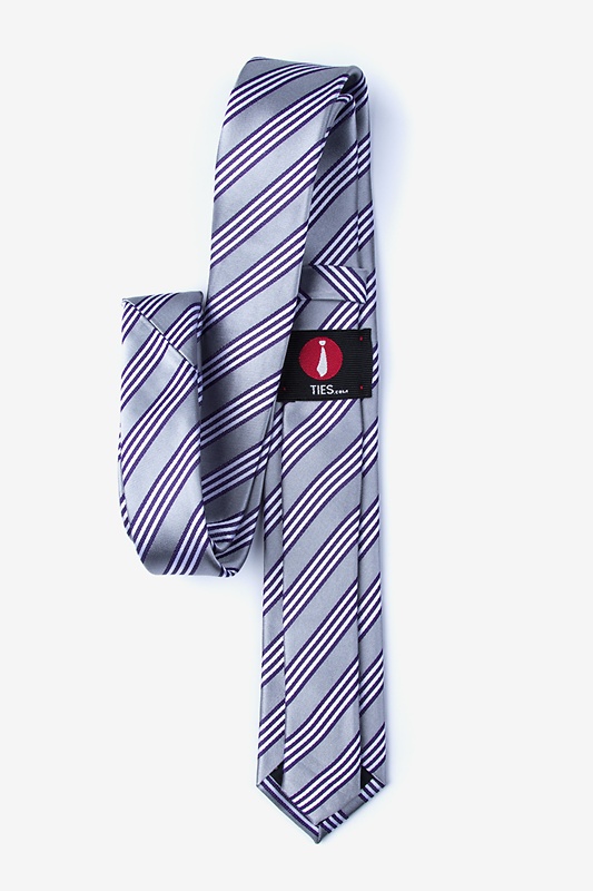 Clare Silver Skinny Tie