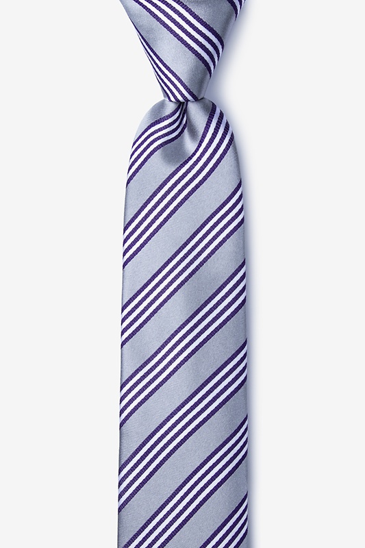 Clare Silver Skinny Tie