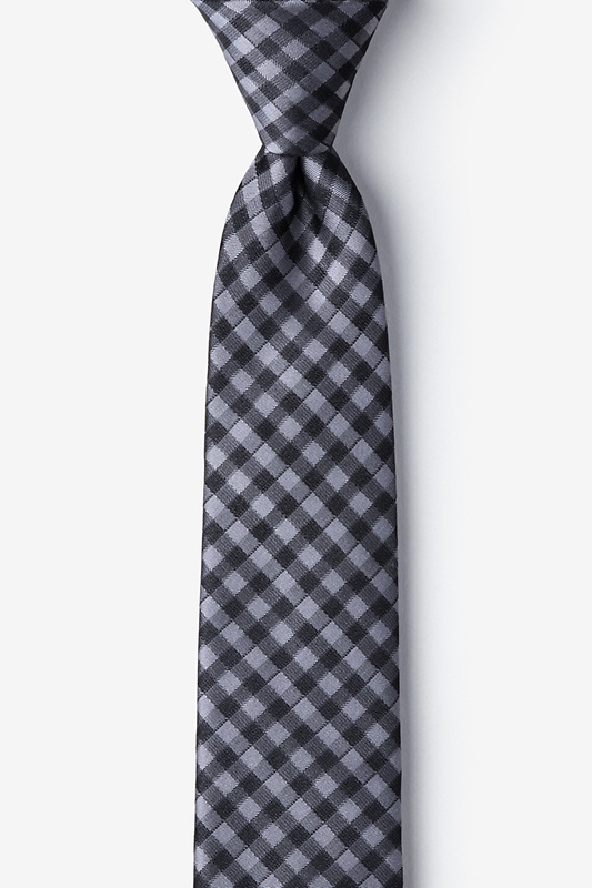 Isabela Silver Skinny Tie