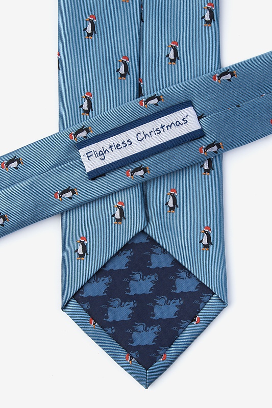 Flightless Christmas Slate Tie