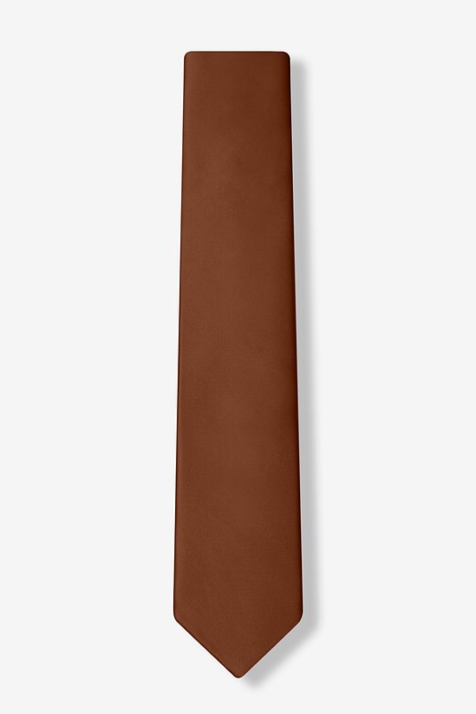 Spice Brown Skinny Tie