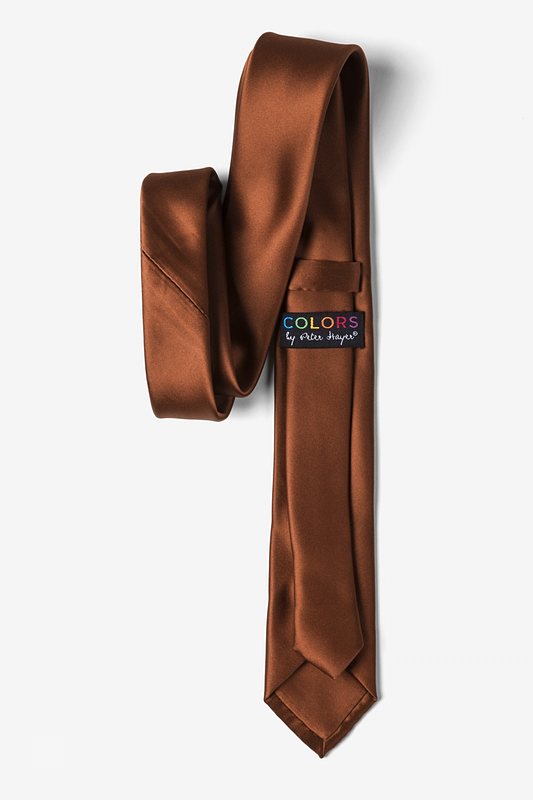 Spice Brown Skinny Tie