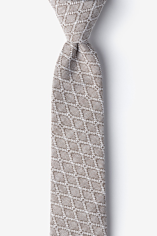 Redmond Tan/taupe Skinny Tie