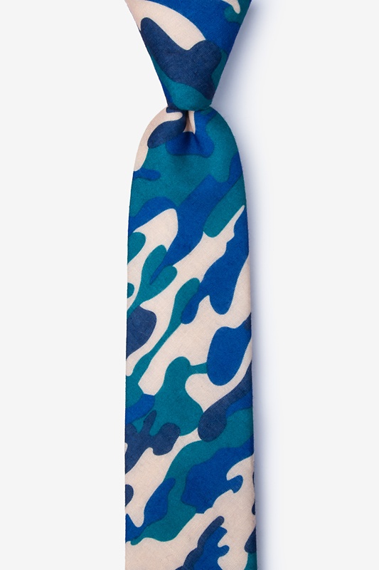 Drones Teal Skinny Tie