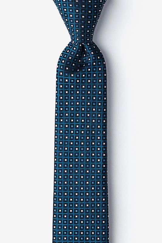 Clavering Teal Skinny Tie