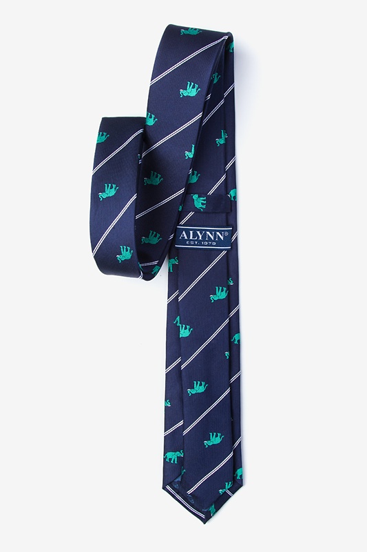 Extra Trunk Space Teal Skinny Tie