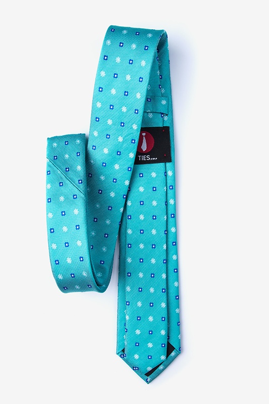 Monkey Teal Skinny Tie