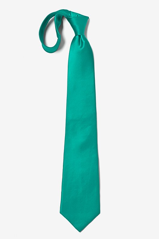 Teal Extra Long Tie