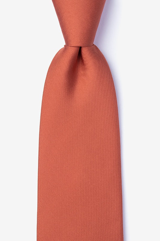 Terra Cotta Extra Long Tie