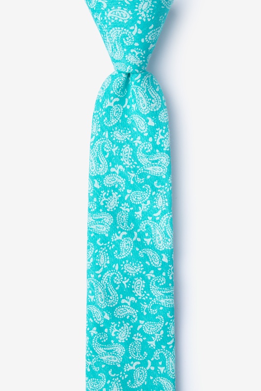 Guryon Turquoise Skinny Tie