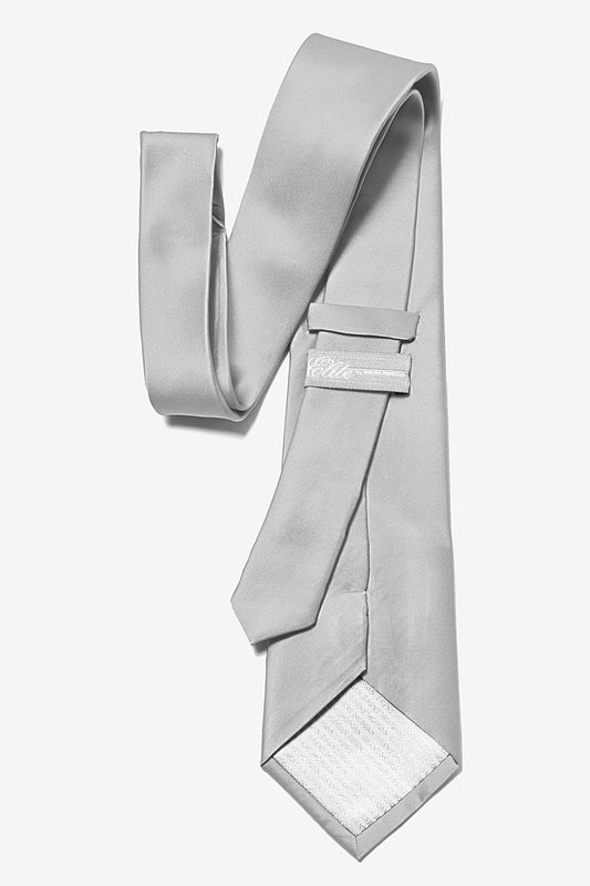 Wedding Silver Extra Long Tie