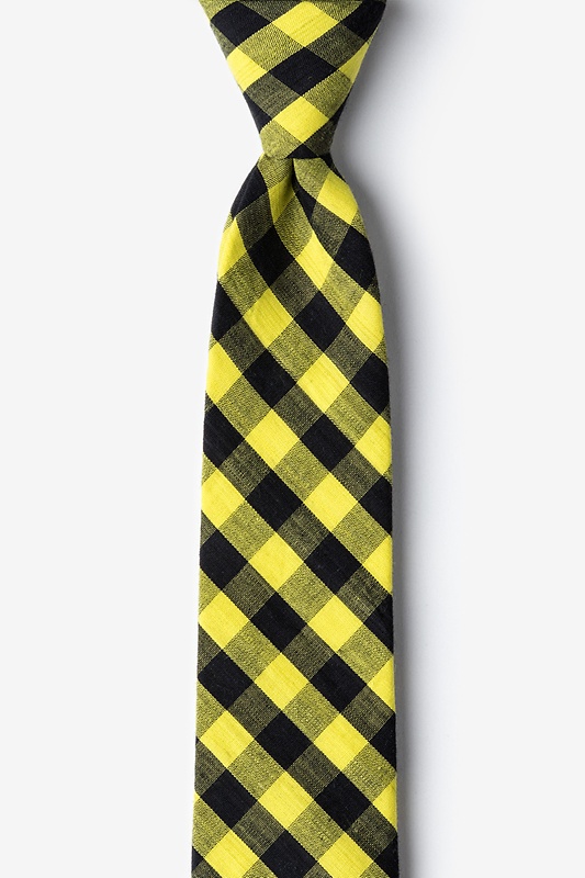 Pasco Yellow Skinny Tie