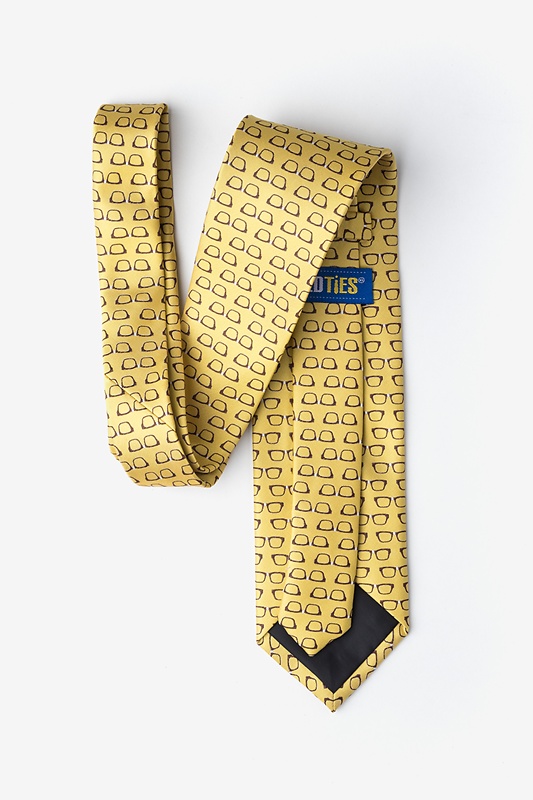 Four Eyes Yellow Extra Long Tie